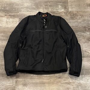 Men's Reax Alta Black Performance Moto‎ Jacket Size XL